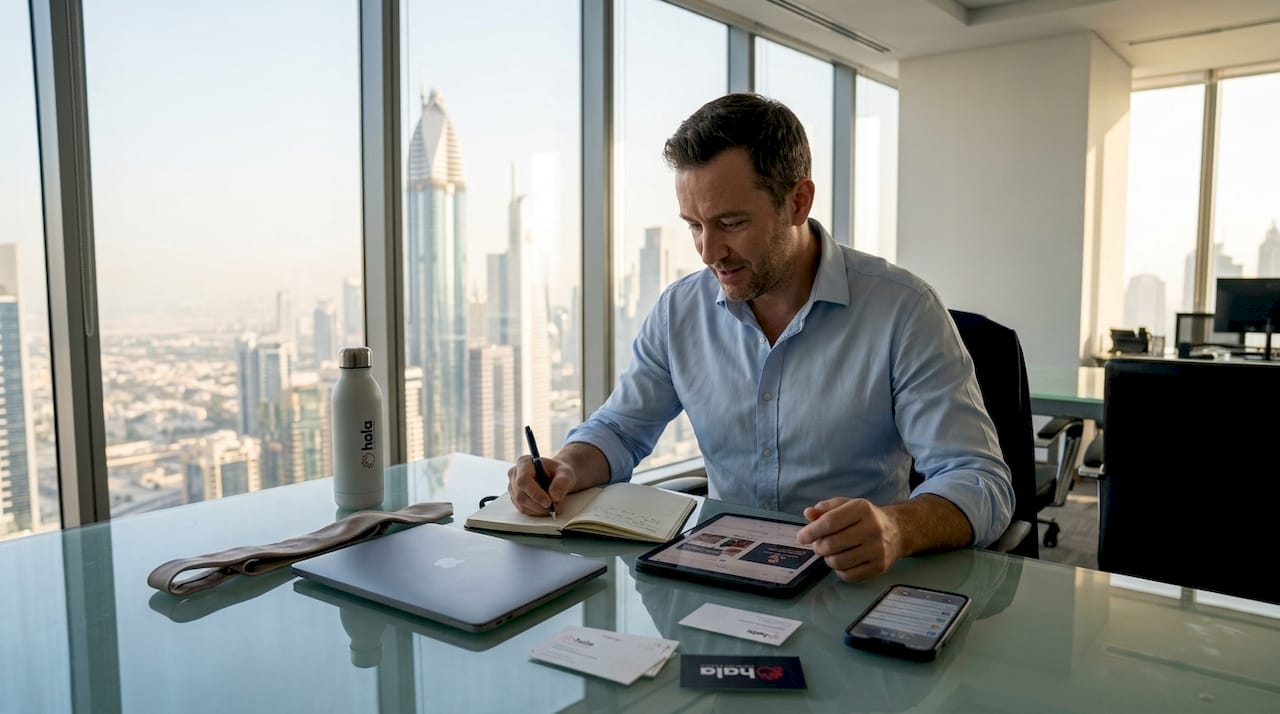 UAE business owner planning social media ads