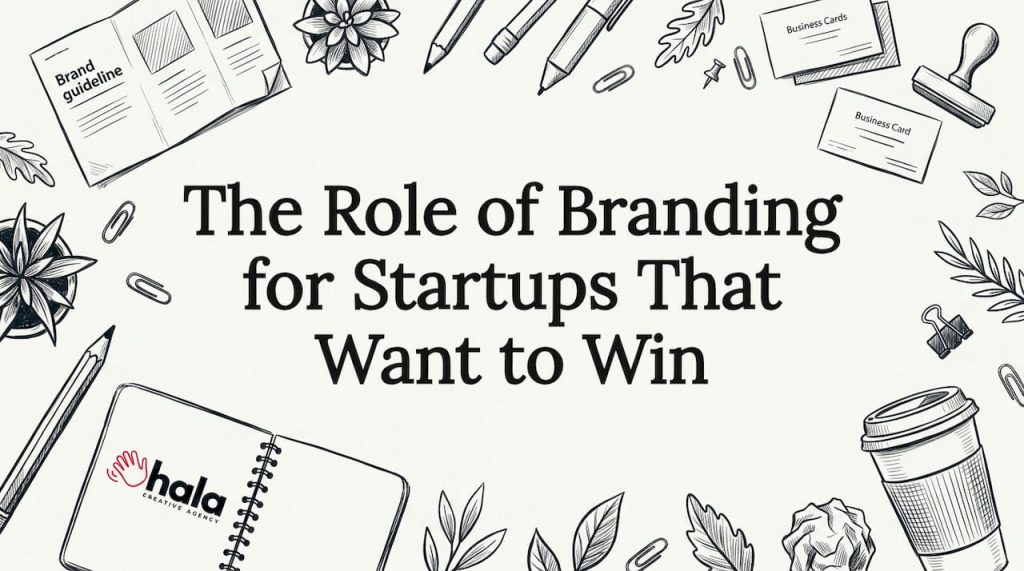 Hand-drawn branding blog post title card