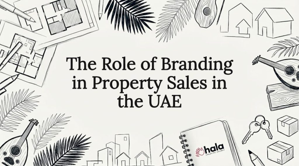 Illustrated branding themed title card