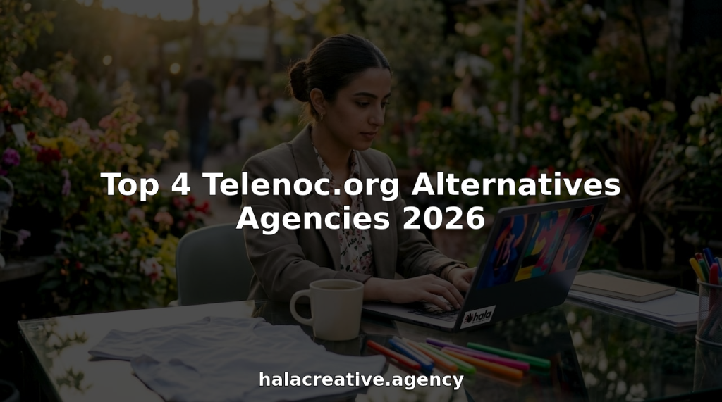 Marketing professional typing in digital agency office